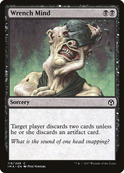 Wrench Mind, carta Magic di tipo Sorcery illustrata da Pete Venters