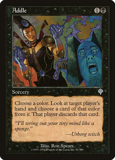 Addle, carta Magic di tipo Sorcery illustrata da Ron Spears