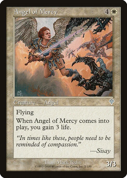 Angel of Mercy, carta Magic di tipo Creature — Angel illustrata da Mark Tedin