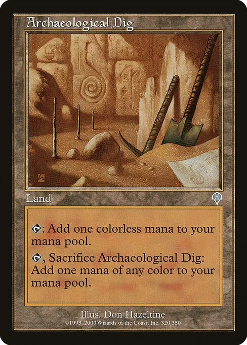Archaeological Dig, carta Magic di tipo Land illustrata da Don Hazeltine
