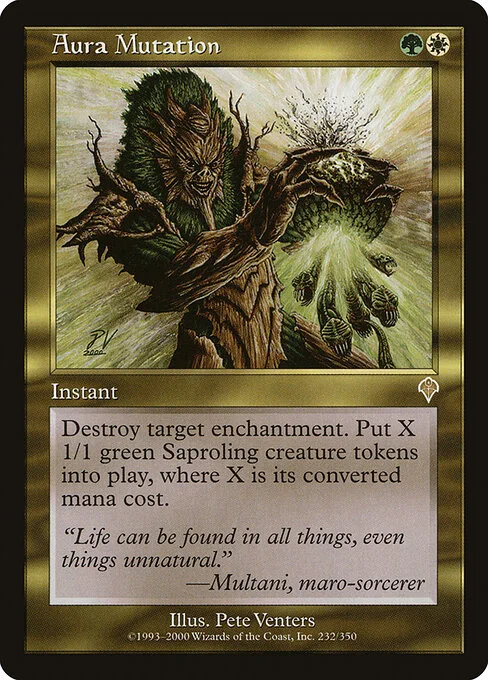 Aura Mutation, carta Magic di tipo Instant illustrata da Pete Venters