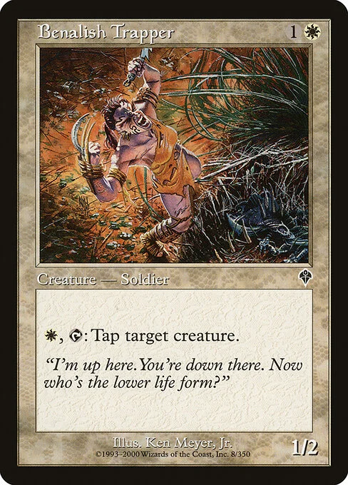 Benalish Trapper, carta Magic di tipo Creature — Human Soldier illustrata da Ken Meyer, Jr.