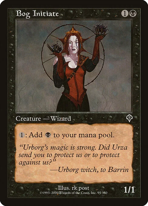 Bog Initiate, carta Magic di tipo Creature — Human Wizard illustrata da rk post