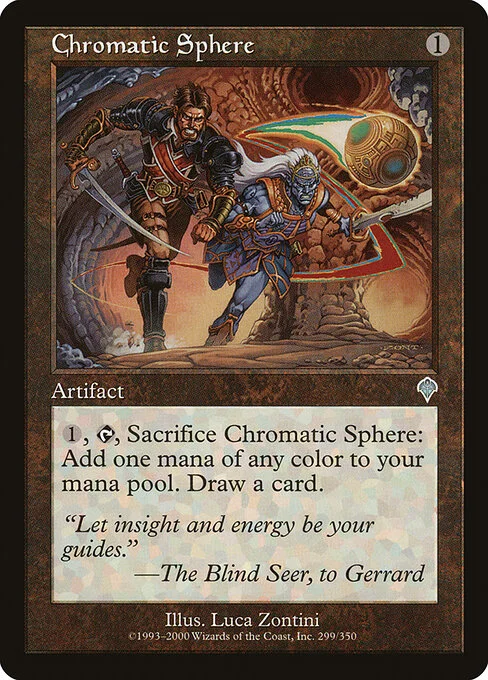 Chromatic Sphere, carta Magic di tipo Artifact illustrata da Luca Zontini
