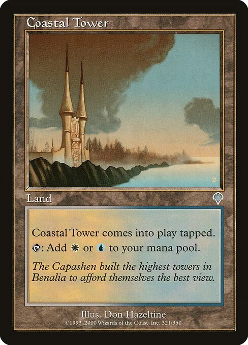 Coastal Tower, carta Magic di tipo Land illustrata da Don Hazeltine