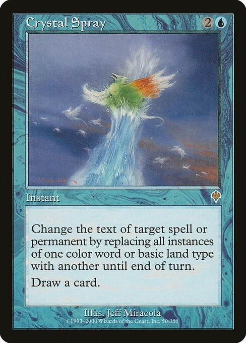Crystal Spray, carta Magic di tipo Instant illustrata da Jeff Miracola