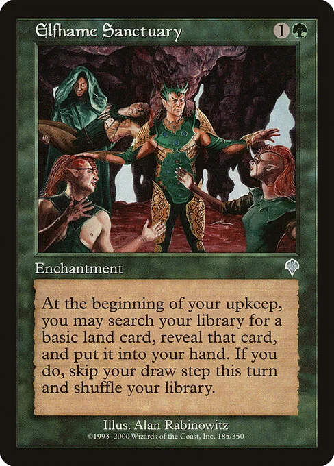 Elfhame Sanctuary, carta Magic di tipo Enchantment illustrata da Alan Rabinowitz