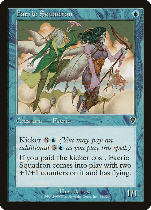 Faerie Squadron, carta Magic di tipo Creature — Faerie illustrata da rk post