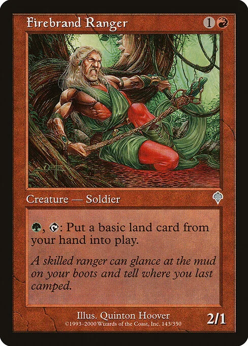 Firebrand Ranger, carta Magic di tipo Creature — Human Soldier Ranger illustrata da Quinton Hoover