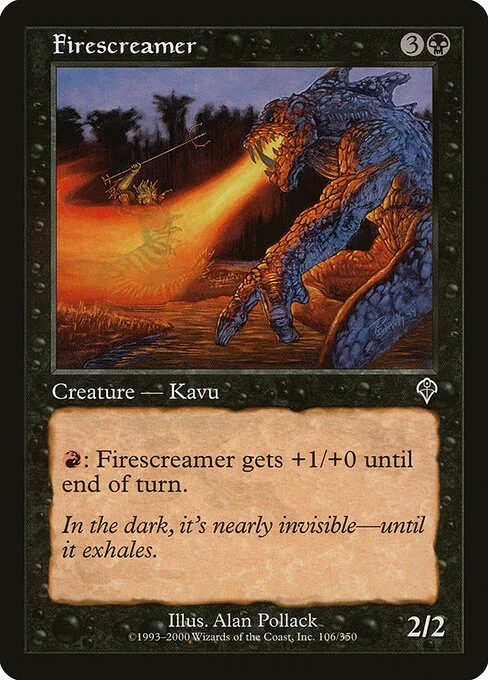 Firescreamer, carta Magic di tipo Creature — Kavu illustrata da Alan Pollack
