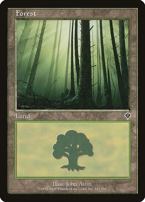 Forest, carta Magic di tipo Basic Land — Forest illustrata da John Avon