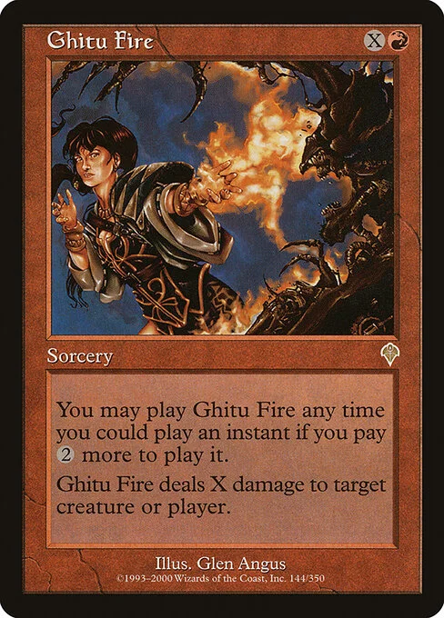 Ghitu Fire, carta Magic di tipo Sorcery illustrata da Glen Angus