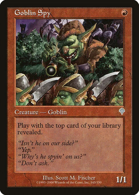Goblin Spy, carta Magic di tipo Creature — Goblin Rogue illustrata da Scott M. Fischer