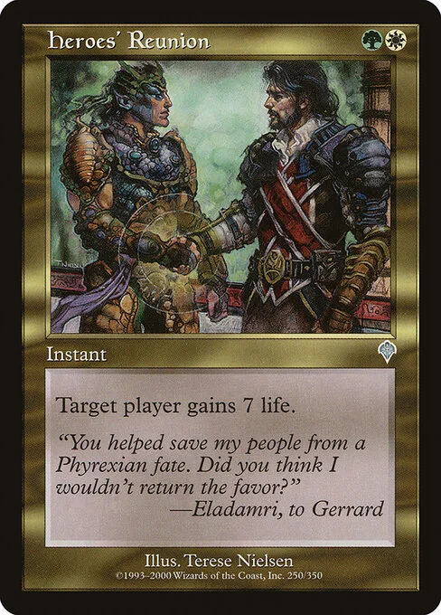 Heroes' Reunion, carta Magic di tipo Instant illustrata da Terese Nielsen