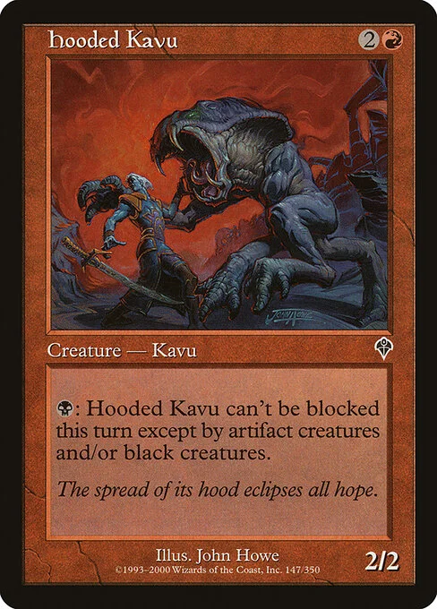 Hooded Kavu, carta Magic di tipo Creature — Kavu illustrata da John Howe