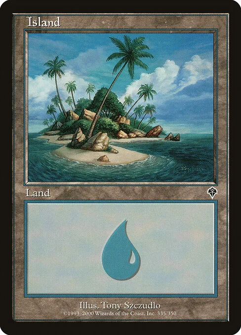 Island, carta Magic di tipo Basic Land — Island illustrata da Tony Szczudlo