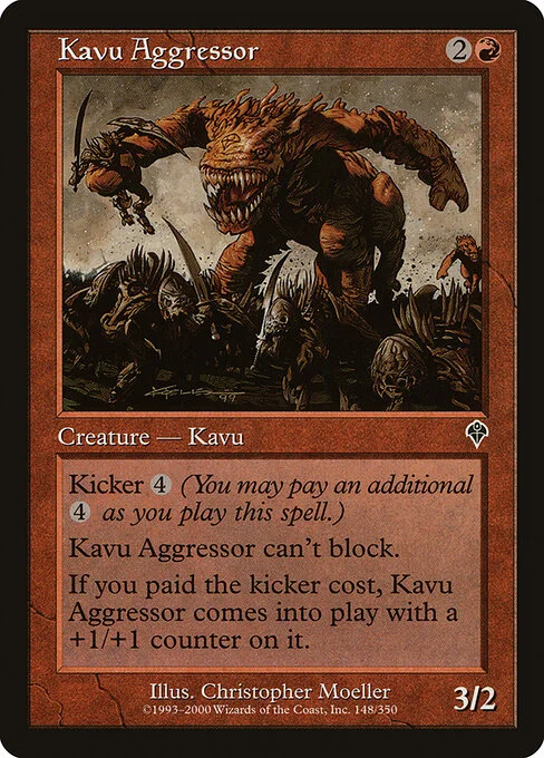 Kavu Aggressor, carta Magic di tipo Creature — Kavu illustrata da Christopher Moeller
