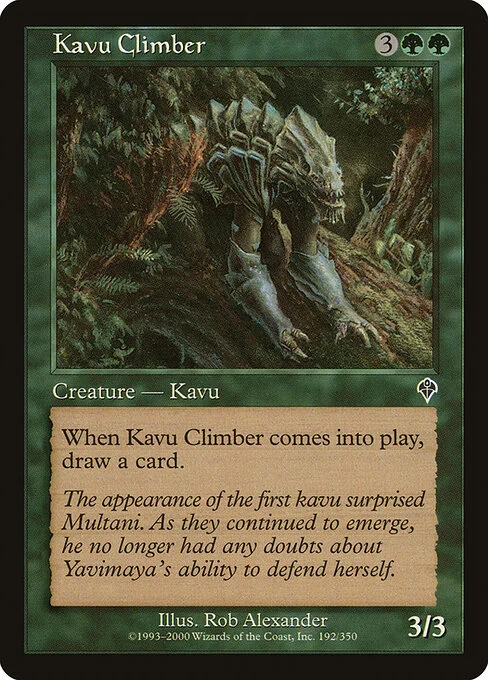 Kavu Climber, carta Magic di tipo Creature — Kavu illustrata da Rob Alexander
