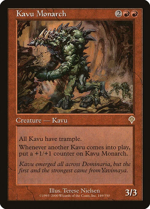 Kavu Monarch, carta Magic di tipo Creature — Kavu illustrata da Terese Nielsen