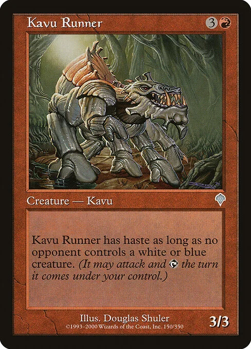 Kavu Runner, carta Magic di tipo Creature — Kavu illustrata da Douglas Shuler