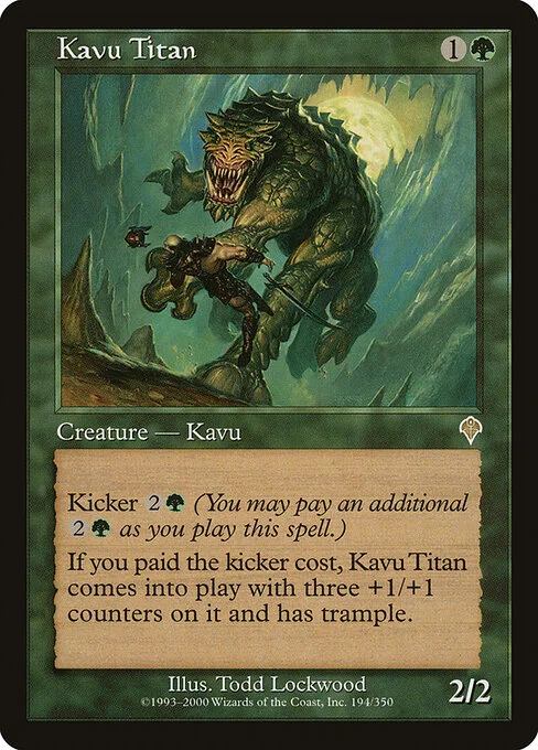 Kavu Titan, carta Magic di tipo Creature — Kavu illustrata da Todd Lockwood