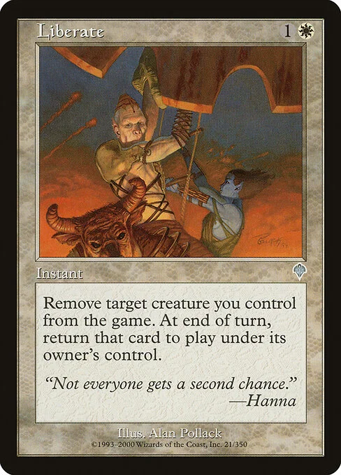 Liberate, carta Magic di tipo Instant illustrata da Alan Pollack