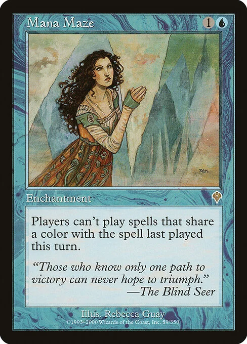 Mana Maze, carta Magic di tipo Enchantment illustrata da Rebecca Guay