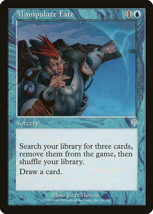 Manipulate Fate, carta Magic di tipo Sorcery illustrata da John Matson