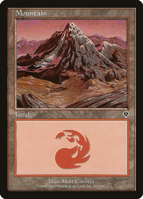 Mountain, carta Magic di tipo Basic Land — Mountain illustrata da Matt Cavotta
