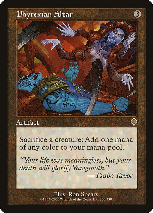 Phyrexian Altar, carta Magic di tipo Artifact illustrata da Ron Spears