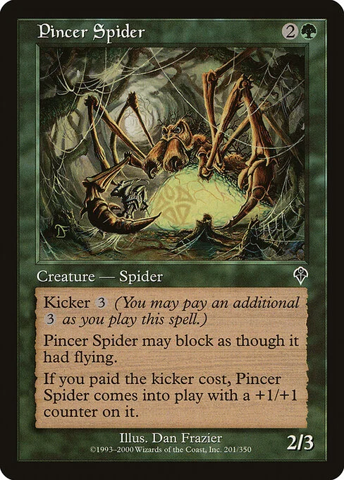 Pincer Spider, carta Magic di tipo Creature — Spider illustrata da Dan Frazier