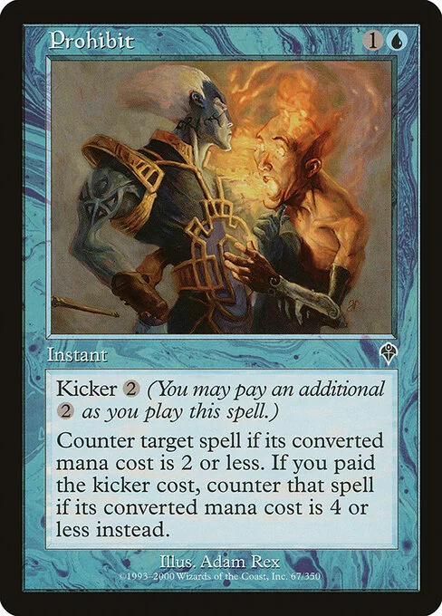Prohibit, carta Magic di tipo Instant illustrata da Adam Rex