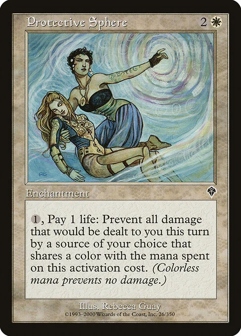 Protective Sphere, carta Magic di tipo Enchantment illustrata da Rebecca Guay