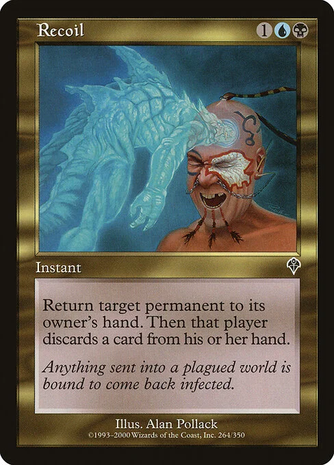 Recoil, carta Magic di tipo Instant illustrata da Alan Pollack