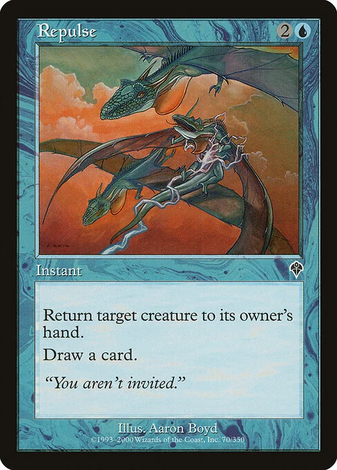 Repulse, carta Magic di tipo Instant illustrata da Aaron Boyd
