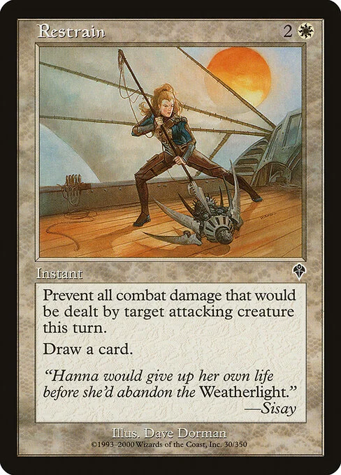 Restrain, carta Magic di tipo Instant illustrata da Dave Dorman