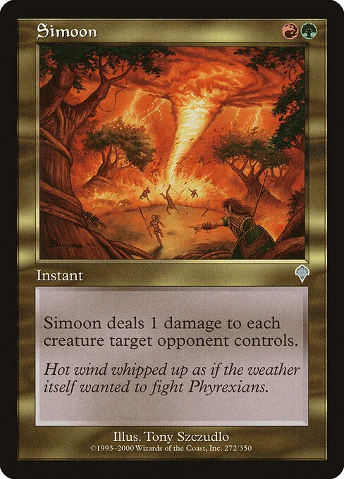 Simoon, carta Magic di tipo Instant illustrata da Tony Szczudlo