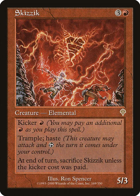 Skizzik, carta Magic di tipo Creature — Elemental illustrata da Ron Spencer