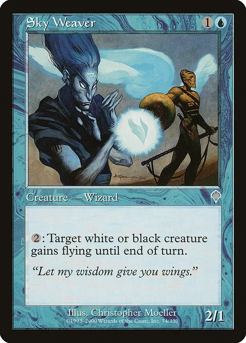 Sky Weaver, carta Magic di tipo Creature — Metathran Wizard illustrata da Christopher Moeller