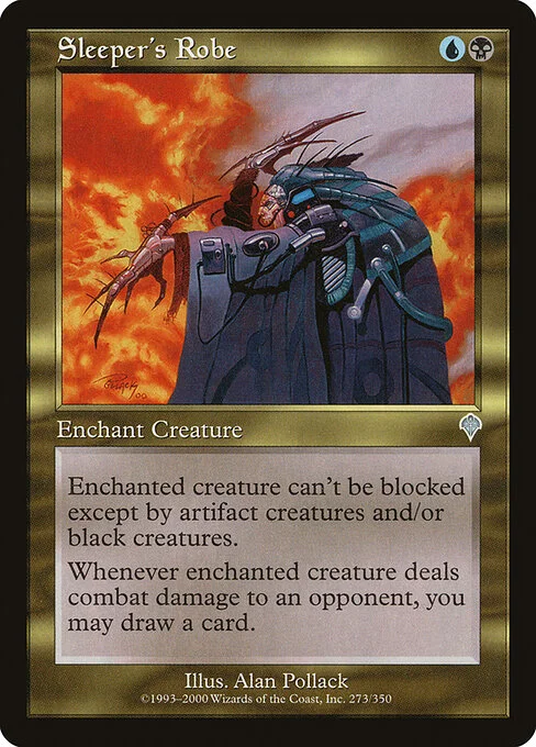 Sleeper's Robe, carta Magic di tipo Enchantment — Aura illustrata da Alan Pollack