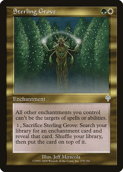 Sterling Grove, carta Magic di tipo Enchantment illustrata da Jeff Miracola