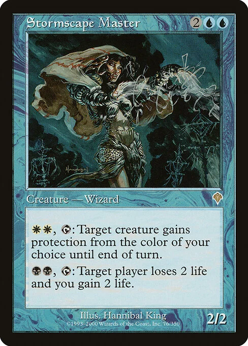 Stormscape Master, carta Magic di tipo Creature — Human Wizard illustrata da Hannibal King