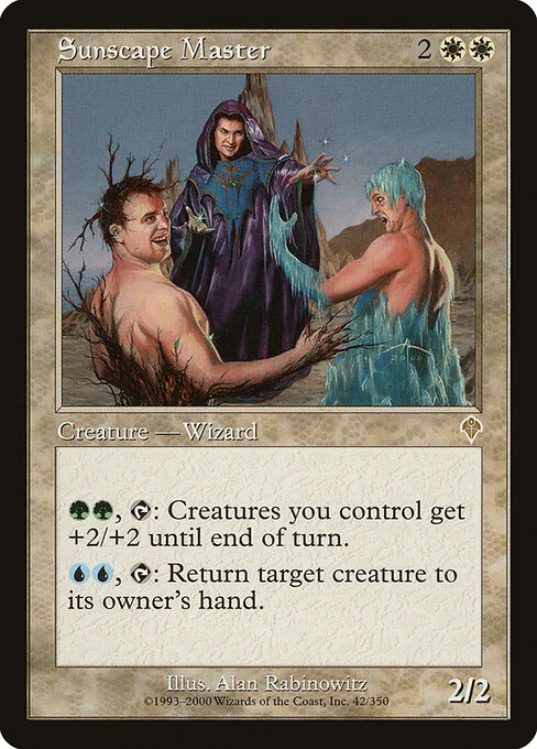 Sunscape Master, carta Magic di tipo Creature — Human Wizard illustrata da Alan Rabinowitz
