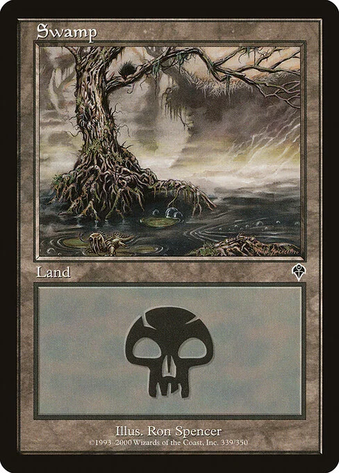 Swamp, carta Magic di tipo Basic Land — Swamp illustrata da Ron Spencer