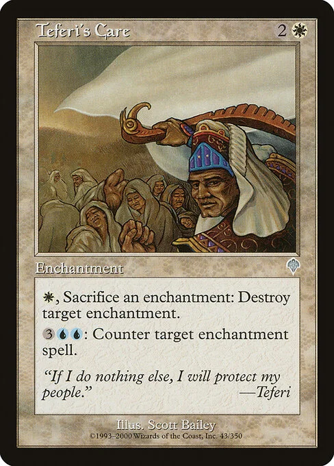 Teferi's Care, carta Magic di tipo Enchantment illustrata da Scott Bailey