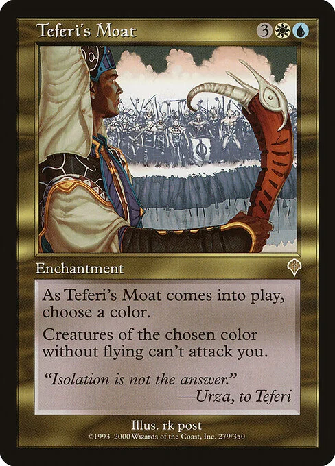Teferi's Moat, carta Magic di tipo Enchantment illustrata da rk post