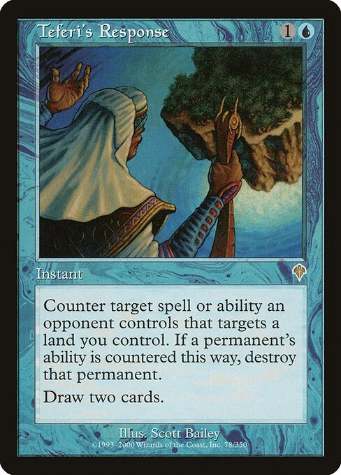 Teferi's Response, carta Magic di tipo Instant illustrata da Scott Bailey