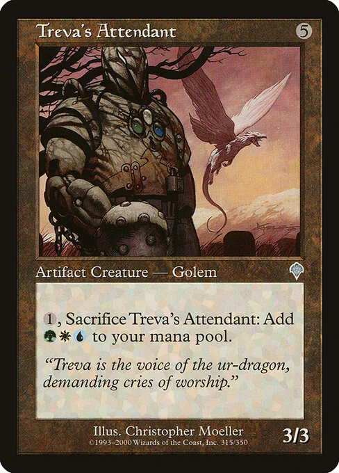 Treva's Attendant, carta Magic di tipo Artifact Creature — Golem illustrata da Christopher Moeller