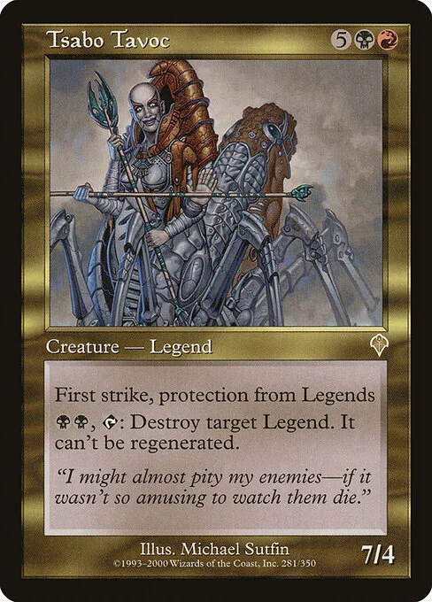 Tsabo Tavoc, carta Magic di tipo Legendary Creature — Phyrexian Horror illustrata da Michael Sutfin