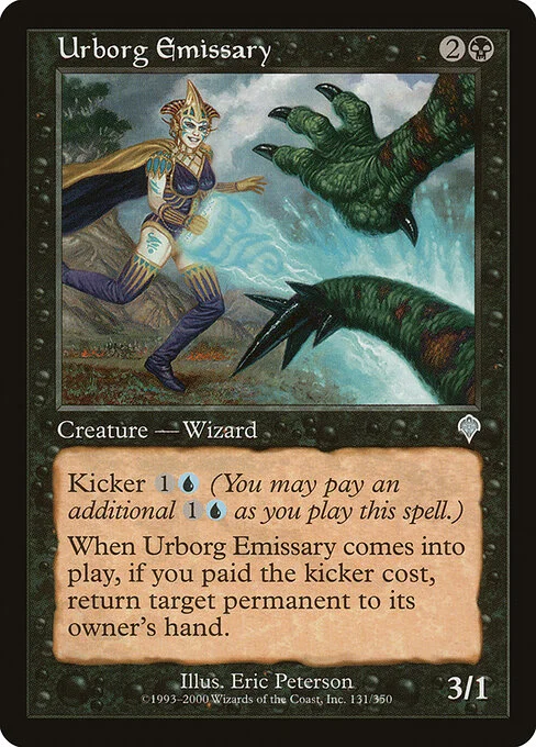 Urborg Emissary, carta Magic di tipo Creature — Human Wizard illustrata da Eric Peterson